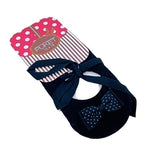 Puket Baby Girl Black Cotton Grip Socks with 3D Bow Size 12-18 Months NWT