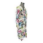 ZANZEA Floral Print Kimono Duster S/M Long Sleeve Cover-Up 45" Hawaiian NWT