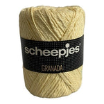 Vintage Scheepjes GRANADA Light Yellow Cotton Yarn Skein NWT Knitting Crochet