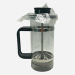 French Press 6.5" Black Stainless Steel Coffee Tea Maker Single Cup New