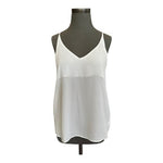 Stella Luce Womens Cami Top M White Spaghetti Strap Tank Sleeveless Blouse New