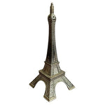 Mini Eiffel Tower Figurine 4.75" Silver Metal Paris Tabletop Decor Sculpture