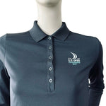 Nike 2015 U.S. Open Chambers Bay Golf Shirt S Black Dri-Fit Long Sleeve Polo EXC