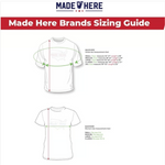 Made Here Cross Country Women’s T-Shirt Heather Strawberry White Cotton Tee L