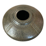 Rare Antique Bronze Floor Vase Large Decorative Ancient Pot Home Decor Jar 15"