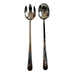 Vintage Amco 2-Piece Salad Server Set Stainless Steel Spoon Fork Korea NIB