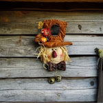 Vintage Northlight Scarecrow Fall Harvest Wreath 17" Doorknob Hanger Jingle Bell