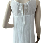 Anthropologie Leifsdottir Cloud White Cotton Sheer Maxi Dress Size S