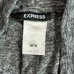 Express Women's Heather Gray Activewear Capri Leggings M Cropped Stretch VG