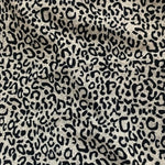 Women’s Neck Warmer Wrap Black Grey Cheetah Print Knit Scarf Eco-Friendly