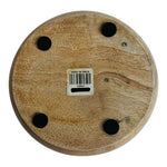Unique Seeing Eye Wood Bowl Hand Painted Amulet Design 6" Organic Snack Dish VG