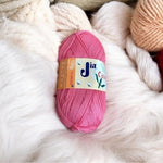 Selanusa Jimmy's Soft Cotton Yarn Rosewood 100g 72 Yards Swirl Texture NWT