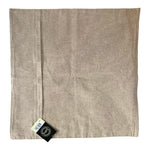 Surya Montpellier 22x22 Cotton Pillow Cover Camel Tan White Woven India NWT