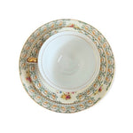CRAFTSMAN CHINA Japan Vintage Tea Cup 2 Saucer Set 1940s Floral Porcelain NWOT