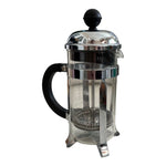 Vintage Bodum French Press 7.5" Stainless Steel Glass Coffee Maker Pot Excellent