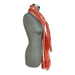 Women's Pink Beige Ombre Scarf 27"x80" Viscose Wool Wrap Shawl Beach Pareo VG