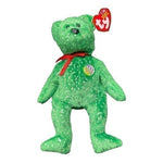 TY Beanie Baby 2003 Decade Green Gold Sparkle Teddy Bear 9" Hologram Pin NWT