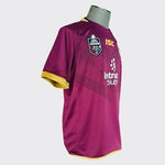 Queensland Maroons NRL Rugby League Dri-Fit Purple Polyester Jersey Mens Sz XL