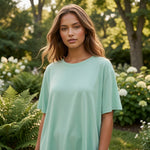 Blingfit UV Protection Oversized Short Sleeve T-shirt Top Sage Green Sz XXL NWT