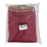 NianEr Burgundy Red Tan Decorative Pillow Covers 18"x18" Set of 2 Textured NIP
