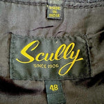 Scully Men's Black Genuine Leather Vest 48 5-Button Western Satin Lined VG