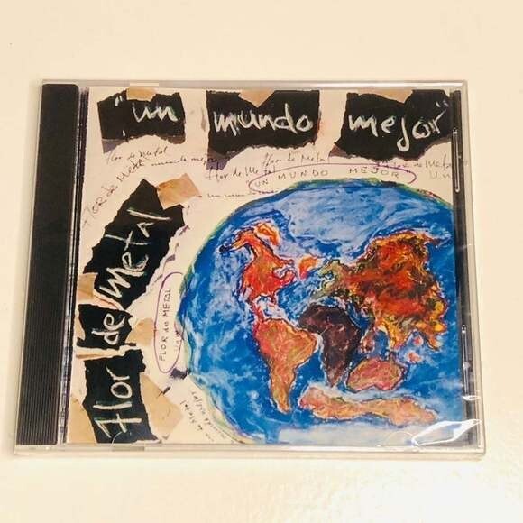 Rare! CD Flor De Metal ‎– Un Mundo Mejor
