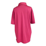 Under Armour Heatgear Pink Striped Polo L Ryder Cup 2018 Monterey Memorabilia VG