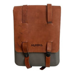 HUMMS Mammbo Grey Resin Brown Leather Unisex Backpack Argentina Travel Good Plus