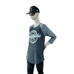 CARLSBAD California Surf Co Sweatshirt Women M Gray White Athletic EXC