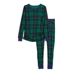 Old Navy Maternity PJ Set Jersey Top Pants Plaid Green Blue Pink Cotton NWT