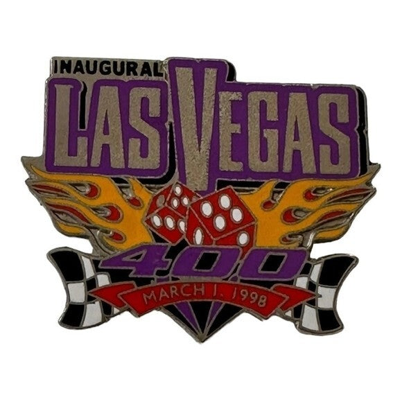 Vintage 1998 Inaugural 400 Las Vegas NASCAR Raceway Pin Collectible Racing