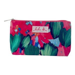CLINIQUE Pink Green Blue Makeup Bag Travel Cosmetic Organizer Geometric Print