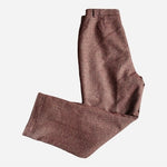 WILLI SMITH Wool High Rise Wide Leg Herringbone Print Pants Brown Gold Size 8