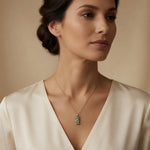 Premadasa 925 Silver Crystal Pendant Necklace Elegant Gift Jewelry
