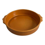Vintage Bretagne Ceramic Industries Art Nouveau Orange Casserole Dish 11.5" VG
