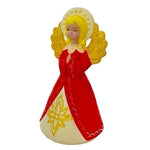 Vintage 1984 Handcrafted Plaster Angel Statue 8.75" Hand Painted Christmas VG