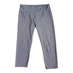 REI Co-op Gray Cropped Compression Leggings Women M High Waist 21.5" Inseam EXC