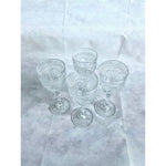 Set of 4 D’Arques Clear Cut Crystal Goblets Wine Water Glasses Elegant Stemware