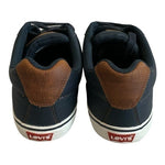 Levi’s Turner Men’s Sneakers Navy Blue Brown Lace-Up Athletic Shoes Size 12
