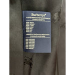 Authentic Burberry 100% Wool Navy Blue Midi Trench Coat Women's 10 Waterproof