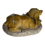Dog Mate Reading Puppy Cocker Spaniel Figurine Books Scholar Dog Resin Statue 4"