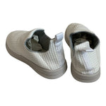 LUSSO CLOUD Jet Matte White Men’s Slip-On Waffle Canvas Shoes Size 13