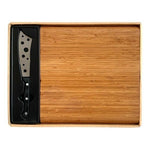 Bamboo Cheese Cutting Board Set with Knife Tools 13x9.5 Serving Charcuterie