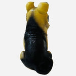 Dog Mate German Shepherd Puppy Figurine 6.5" Resin Dog Sculpture Vintage Dog