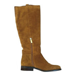 Ivanka Trump Addee Brown Suede Flat Riding Boots Women’s Size 5.5 Side Zip Tall