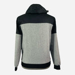 Reserved Sport Men's Grey Black Zip Front Hoodie Bomber M Athletic Cotton VG