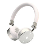 CLEER BT Wireless Over-Ear Bluetooth Headphones Lightweight White Silver NIB