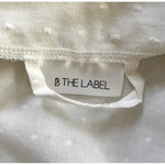 B The Label White Swiss Dot Lace Robe & Cami Sleepwear Set NWT