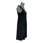 GIGI MODA Black Knot Tie Shoulder V-neck Sleeveless Midi Dress Size M