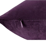 Nestl Purple Velvet Pillow Covers 24"x24" Decorative Shams Set of 2 NWOT